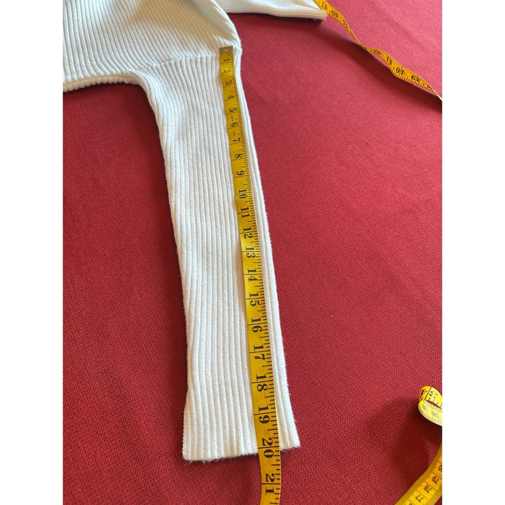 Zara Ivory Ribbed Turtleneck Sweater, NWT, S - Picture 13 of 13